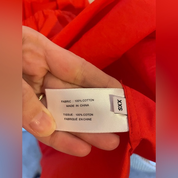 Proenza Schouler White Label Cotton Poplin Midi Dress in Poppy Size XXS - Picture 7 of 12